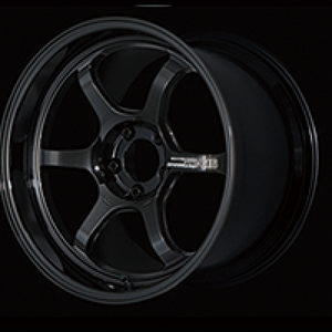 Advan R6 18x9.5 +45 5x120 Racing Titanium Black Wheel