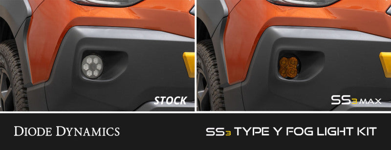 Diode Dynamics 22-24 Subaru Forester/Crosstrek SS3 Type Y Fog Light Bracket Kit