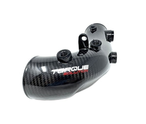 Torque Solution 02-07 Subaru WRX/04-21 STI HD Hard Turbo Inlet - Carbon Fiber - OEM / 3.3in Inlet