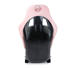 NRG FRP Bucket Seat Prisma Edition w/ Pearlized Back and Pink Alcantara (Medium)