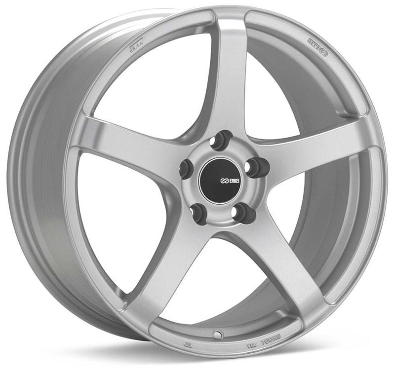Enkei Kojin 17x9 45mm Offset 5x114.3 Bolt Pattern 72.6mm Bore Dia Matte Silver Wheel