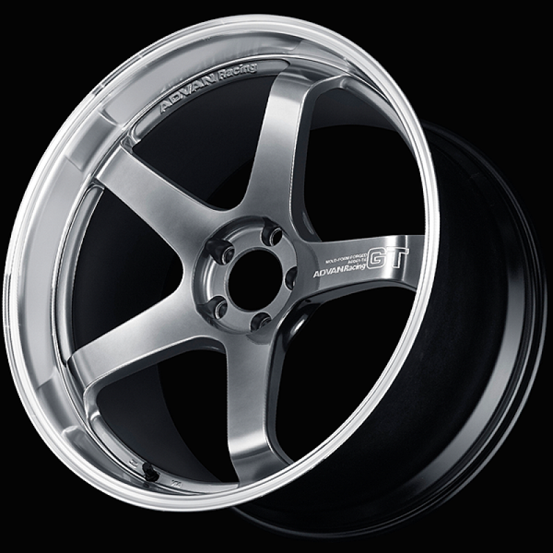 Advan GT Premium Version 20x9.0 / +47 ET / 5x120 / 70.1mm Bore / Machining and Hyper Platinum Black