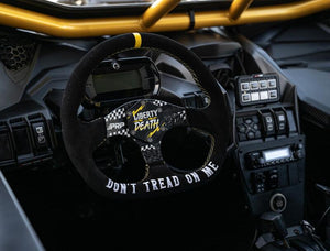PRP Dont Tread on Me Comp-R Suede Steering Wheel (D-Shaped)