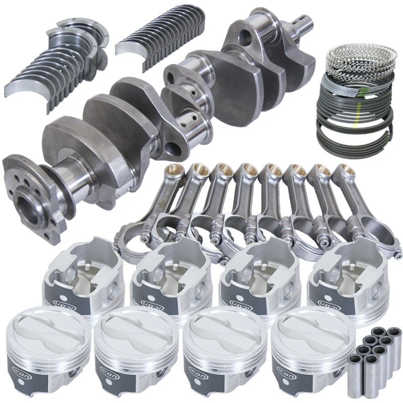 Eagle Chevy LT1350 1Pc 3.750in Crank 5.700in I-Beam Rods -18cc 4.060in Pistons Rotating Assembly