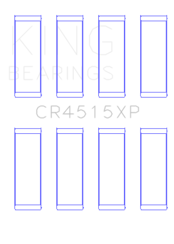 King Ford/Mazda 2.0L Duratec Tri-Metal Copper-Lead Nickel Performance Rod Bearing Set - Size STD
