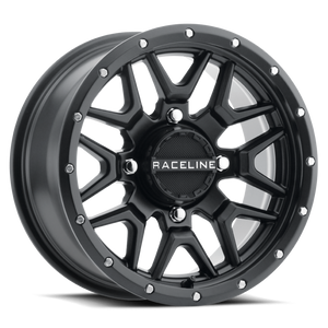 Raceline A94B Krank 14x7in / 4x156 BP / 38mm Offset / 132.5mm Bore - Satin Black Wheel