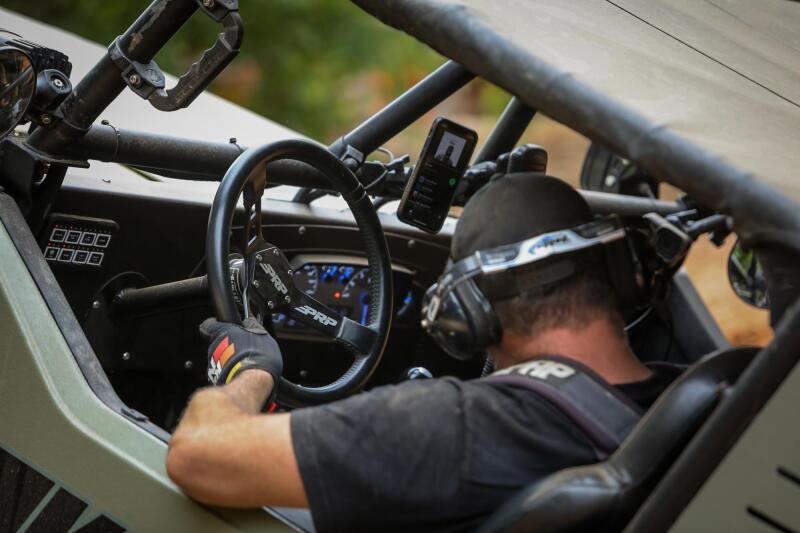 PRP Deep Dish Leather Steering Wheel- Black