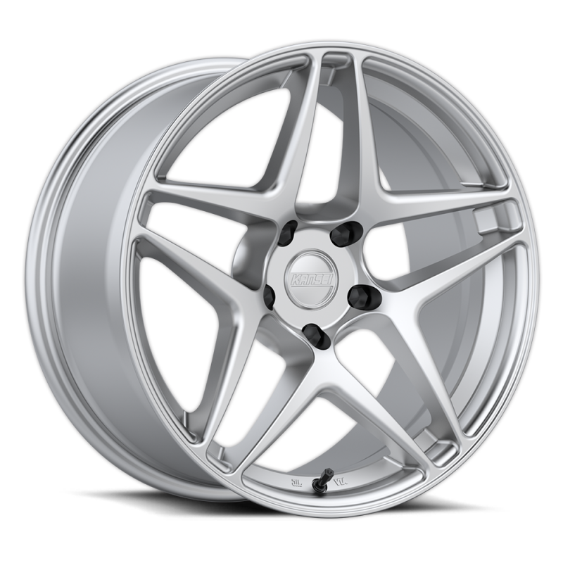 Kansei K15H Astro 19x9.5in / 5x112 BP / 35mm Offset / 66.6mm Bore - Hyper Silver Wheel