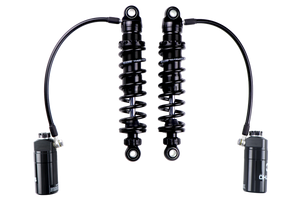 Ohlins 14-26 Harley FL Touring STX 36 Twin Blackline 12in Blk Reservoir Shocks - Heavy Duty Springs