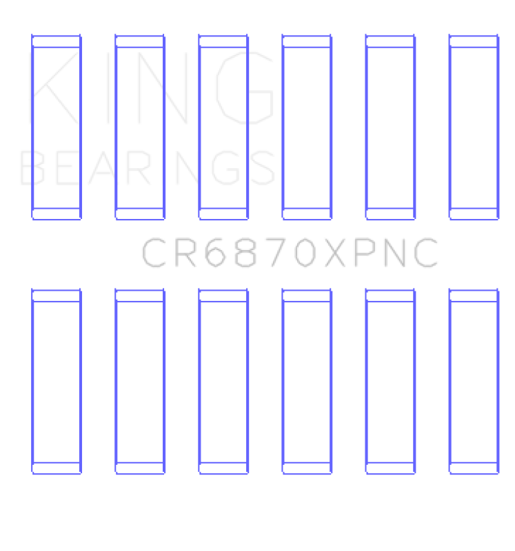 King Engine Bearings Nissan VR38DETT (Size .026) pMaxKote Performance Con Rod Bearing Set