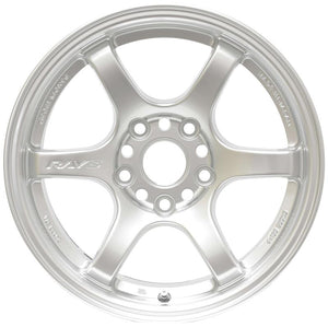 Gram Lights 57DR 15x8.0 +28 5x114.3 Sunlight Silver Wheel