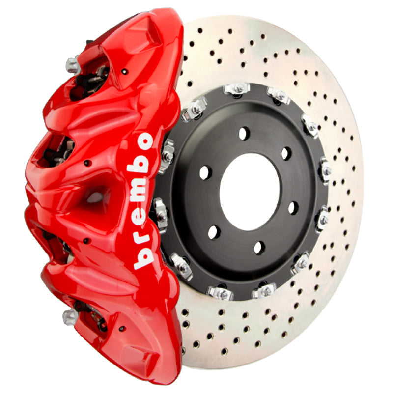 Brembo 25+ BMW X3 M50 xDrive (G45) Front GT BBK 8 Piston Cast 412x38 2pc Rotor Drilled - Red