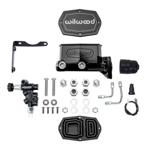 Wilwood MOPAR Compact Tandem M/C Kit w/ P-Valve 1in Bore - Black