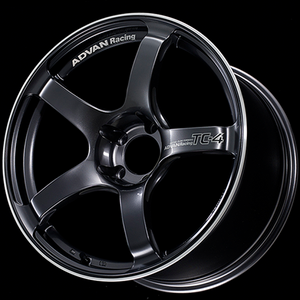 Advan TC4 18x9.5 +12 5x114.3 Racing Gunmetallic and Ring Wheel