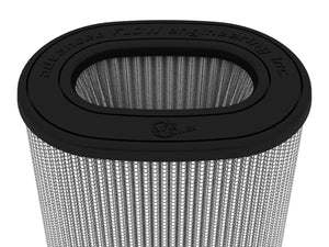 aFe Magnum FLOW Pro DRY S Air Filter 6.75x4.75 Flange 8.25x6.25 Base (Mt2) 7.25x5 Top 8.5 Height