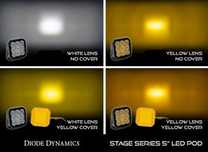 Diode Dynamics SS5 LED Pod Cover - Yellow