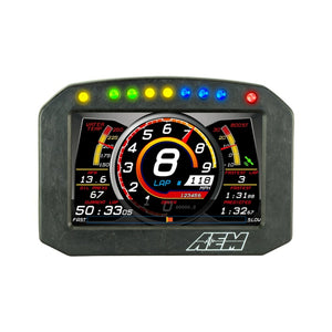 AEM CD-5LG Carbon Logging Flush Digital Dash Display w/ Internal 20Hz GPS & Antenna