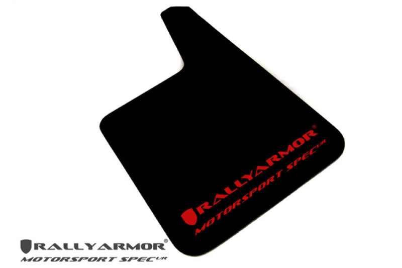 Rally Armor Universal Fit (No Hardware) Motorsport Spec Black UR Mud Flap w/ Gray Logo