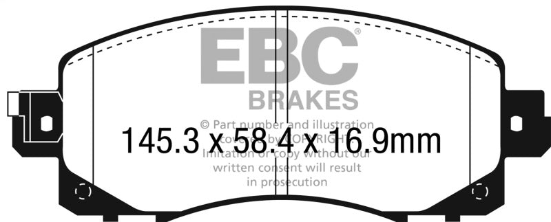 EBC 2022+ Subaru WRX 2.4T Greenstuff Front Brake Pads
