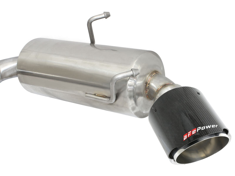 aFe Takeda Exhaust Axle-Back 13-15 Scion FRS / Subaru BRZ 304SS Carbon Fiber Dual Tips Exhaust