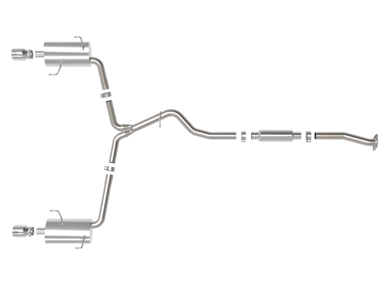 aFe Subaru Forester XT 14-18 H4-2.5L Takeda 2-1/2in to 2-1/4in 304 SS Cat-Back- Polished Tip