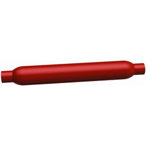 MagnaFlow Muffler Red Pack Series Glasspack 3.5in Rd 26in Body Length 2in/2in Inlet/Outlet
