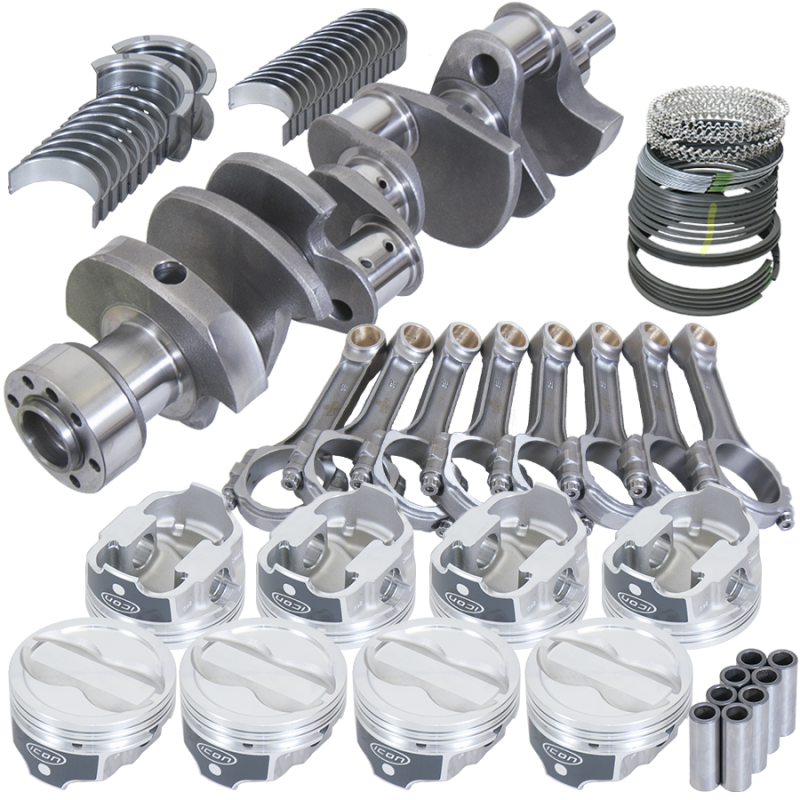 Eagle Chevy LT1350 1Pc 3.750in Crank 6.000in I-Beam Rods -18cc 4.040in Pistons Rotating Assembly