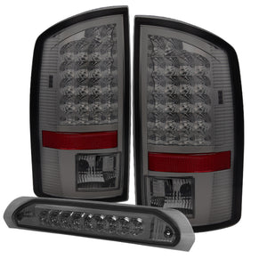 xTune Dodge Ram 02-06 1500 LED Tail Light w/ LED 3rd Brake Lamps- Smoked ALT-JH-DR02-LED-SET-SM