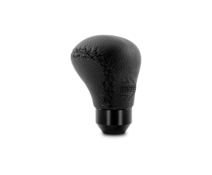 Momo Anatomico Shift Knob - Black Leather, Black Stitching