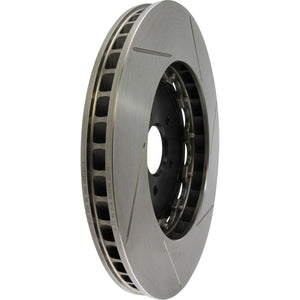 StopTech 09-11 Nissan GT-R Front Right Slotted Bare Iron 380x34mm AeroRotor Kit