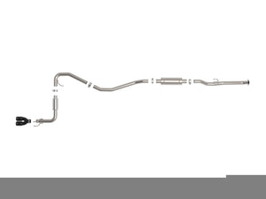 aFe POWER Takeda 2.5in 304 SS Cat-Back Exhaust w/ Black Tips 22-25 Honda Civic L4-2.0L