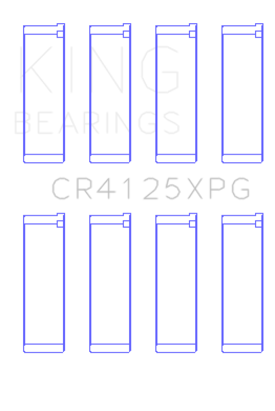 King Subaru EJ20/EJ22/EJ25 (Suites 52mm Journal Size) Tri-Metal Perf Rod Bearing Set - Size +.025mm