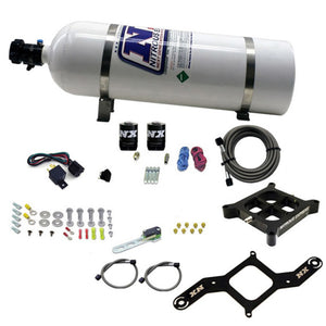 Nitrous Express 4500 Covert Crossbar Plate System Pro Power 100-500HP (15lb Bottle)