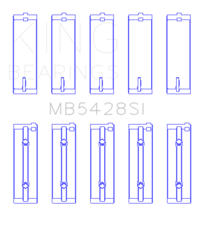 King Engine Bearings Honda R16A/ R18A 2006- Current Main Bearing Set