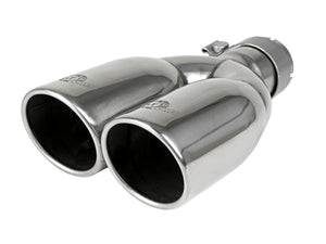 aFe MACH Force-Xp Universal Exhaust Tip 2-1/2 IN Inlet x 3-1/2 IN Outlet X 12 IN L