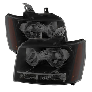 xTune Chevy Suburban 1500/2500 07-14 Crystal Headlights Black Smoked HD-JH-CSUB07-AM-BSM