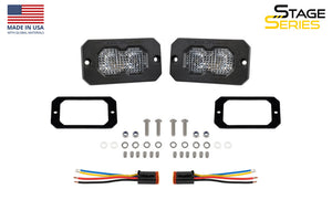 Diode Dynamics C2R White Flood Flush Mount LED Pod (Pair)