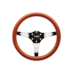 OMP Mugello Wooden Steering Wheel 350mm Handgrip Oval25X23mm
