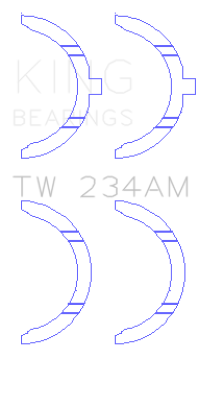 King Engine Bearings Toyota 22RE Thrust Washer Set