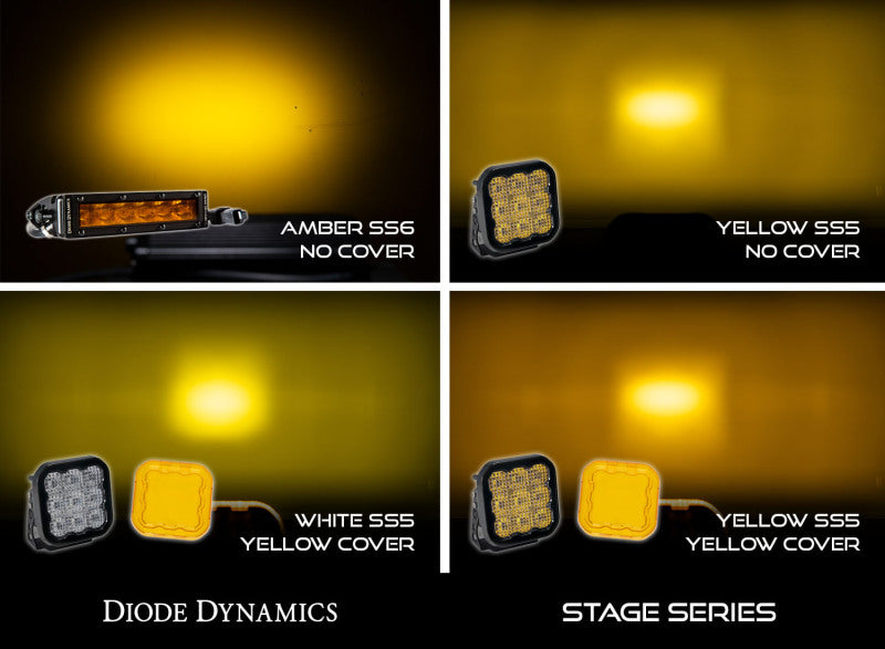 Diode Dynamics SS5 LED Pod Cover - Yellow