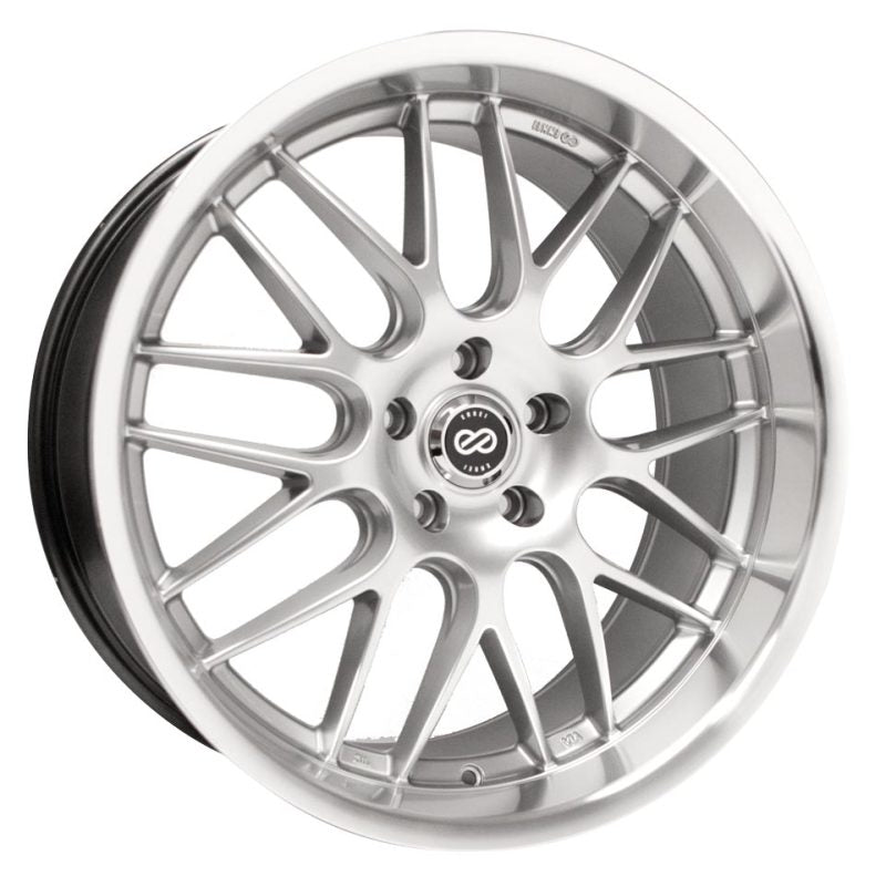 Enkei Lusso 20 x 8.5 40mm Offset 5x114.3 Bolt Pattern Hyper Silver w/ Machined Lip Wheel