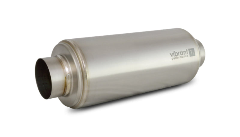 Vibrant Titanium Resonator 2.5in. Inlet / 2.5in. Outlet x 16in. Long