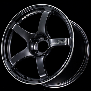 Advan TC4 18x9.5 +45 5x120 Racing Gun Metallic and Ring Wheel