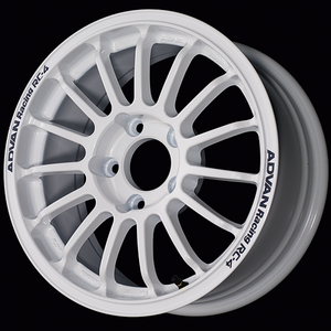 Advan RC-4 15x6.0 / +40 Offset / 4x100 / 63mm Bore / Rally White