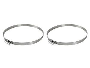 aFe Magnum FORCE Worm Gear Hose Clamps - 4-1/8in to 7in ID (Pair)