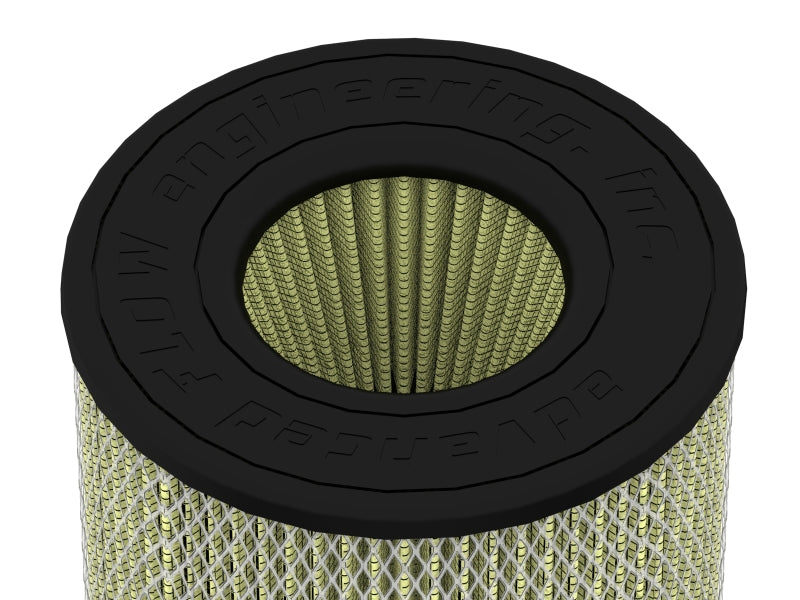 aFe MagnumFLOW Air Filter Pro DRY S 6in Flange x 8 1/8in Base/Top (INV) x 9in H