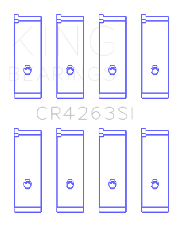 King Engine Bearings Toyota 1ZZ-FE Rod Bearing Set - Size +.25mm