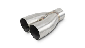 Vibrant 2-1 SS Merge Collectors (3in Inlet Slipover ID 3in Outlet OD) - Sold Individually