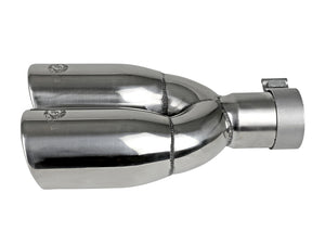 aFe MACH Force-Xp Universal Exhaust Tip 2-1/2 IN Inlet x 3-1/2 IN Outlet X 12 IN L
