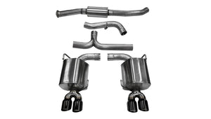 Corsa 2011-2014 Subaru Impreza Sedan STI 2.5L Turbo Manual Black Sport Cat-Back Exhaust